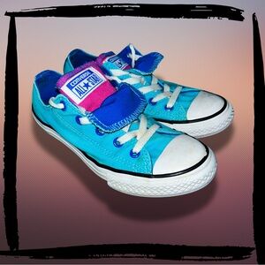 Converse Chuck Taylor All Star Double Tongue Low Top Youth Shoes Size 2